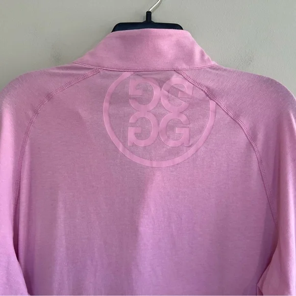 G/FORE 1/4 Zip Luxe Staple Midlayer Golf Pullover in Lilac Light Purple Pink, M - Picture 4 of 9